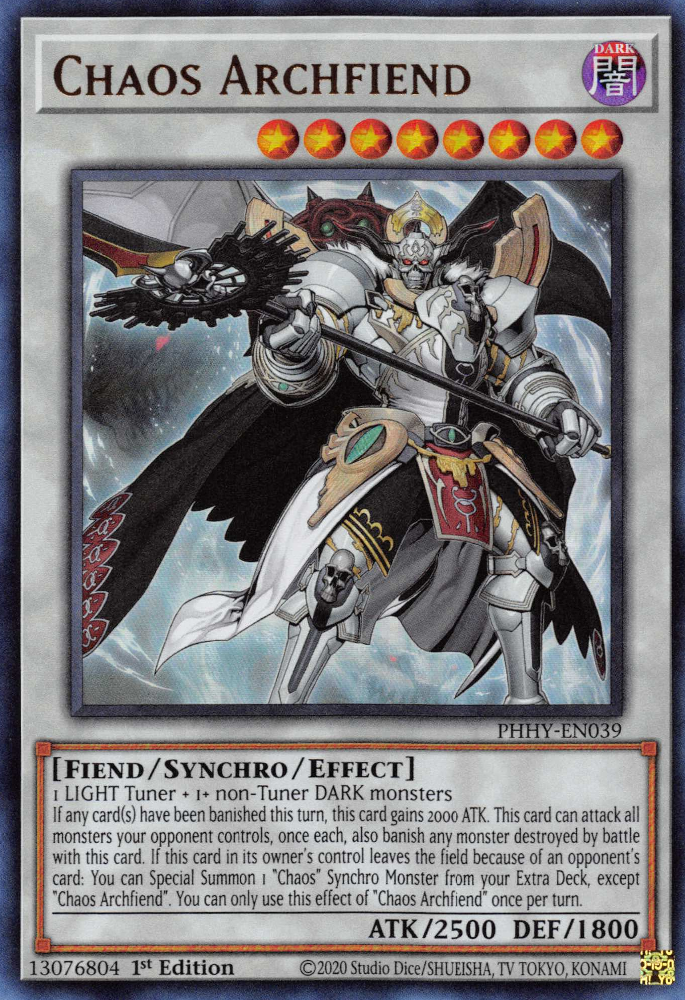archfiend cards yugioh Chaos Archfiend [PHHY-EN039] Ultra Rare – North Game Den