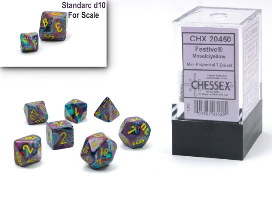 Chessex Dice Festive Mini 7-Die Set | North Game Den