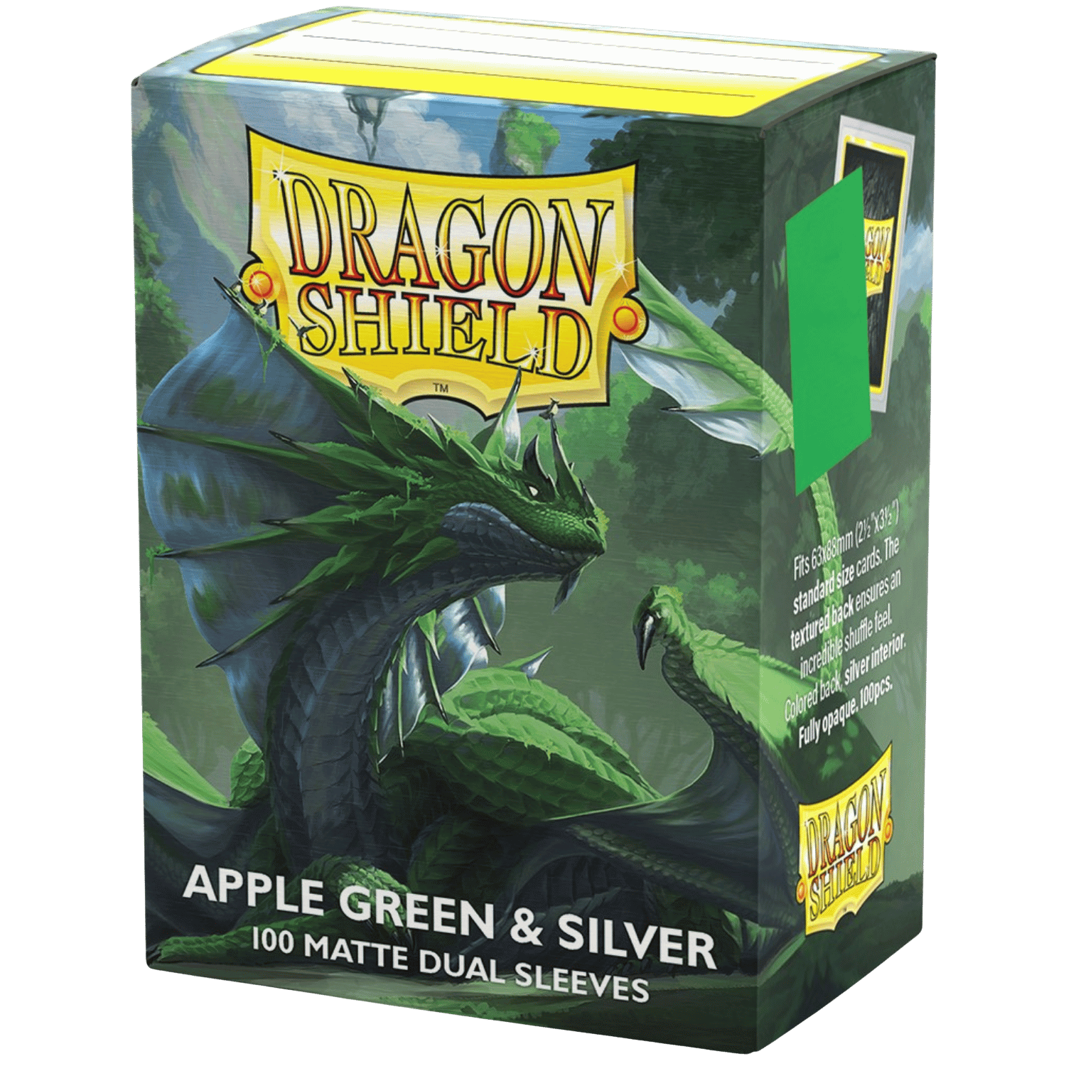 Dragon Shield: Dual Matte Apple Green & Silver | North Game Den