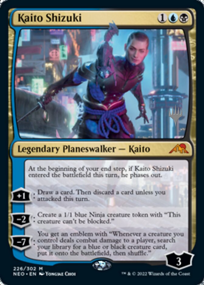 Kaito Shizuki (Promo Pack) [Kamigawa: Neon Dynasty Promos] | North Game Den