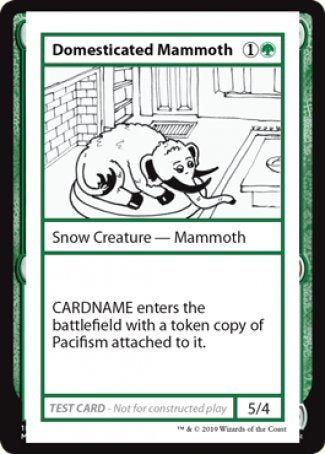 Domesticated Mammoth (2021 Edition) [Mystery Booster Playtest Cards] | North Game Den