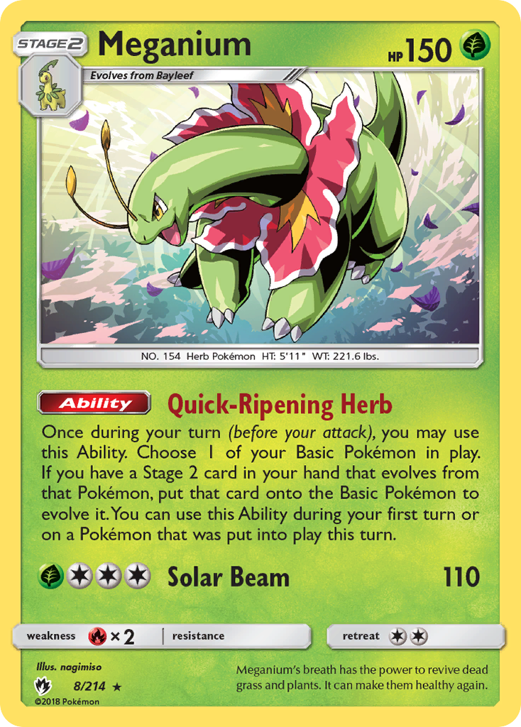 Meganium (8/214) [Sun & Moon: Lost Thunder] | North Game Den