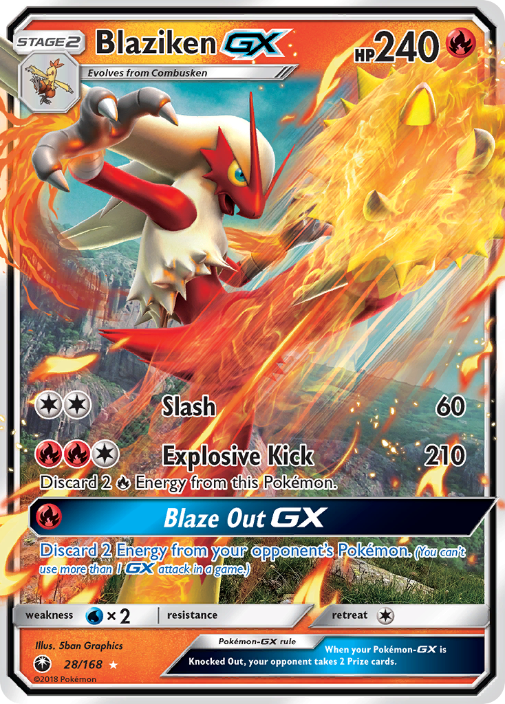 Blaziken GX (28/168) [Sun & Moon: Celestial Storm] | North Game Den