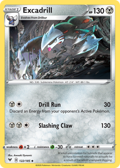 Excadrill (122/185) [Sword & Shield: Vivid Voltage] | North Game Den