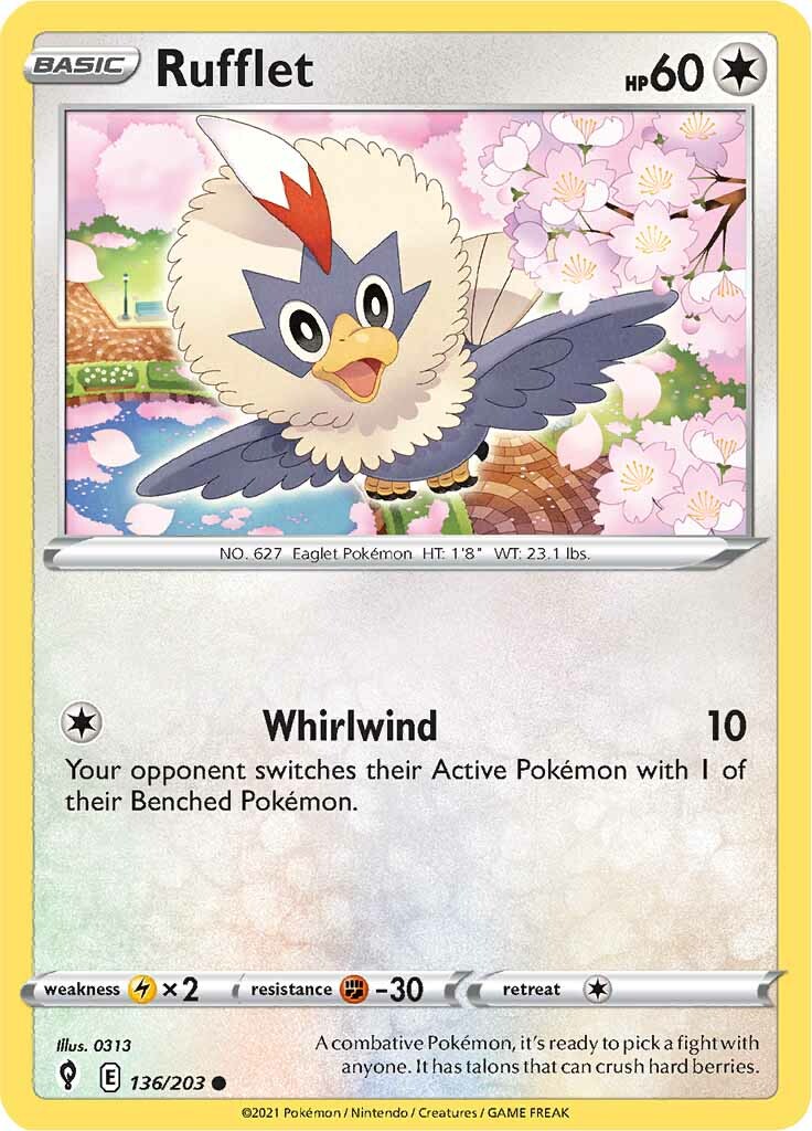 Rufflet (136/203) [Sword & Shield: Evolving Skies] | North Game Den