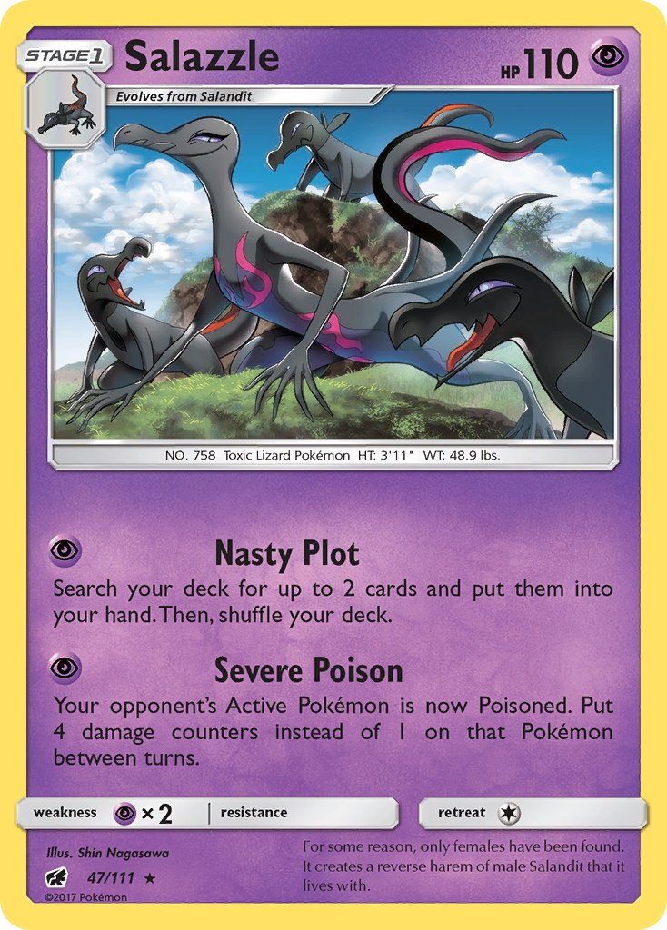 Salazzle (47/111) (Theme Deck Exclusive) [Sun & Moon: Crimson Invasion] | North Game Den