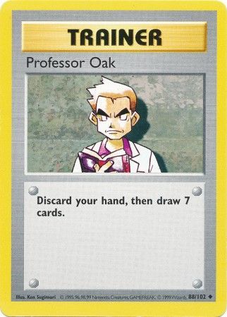 Professor Oak (88/102) [Base Set Shadowless Unlimited] | North Game Den