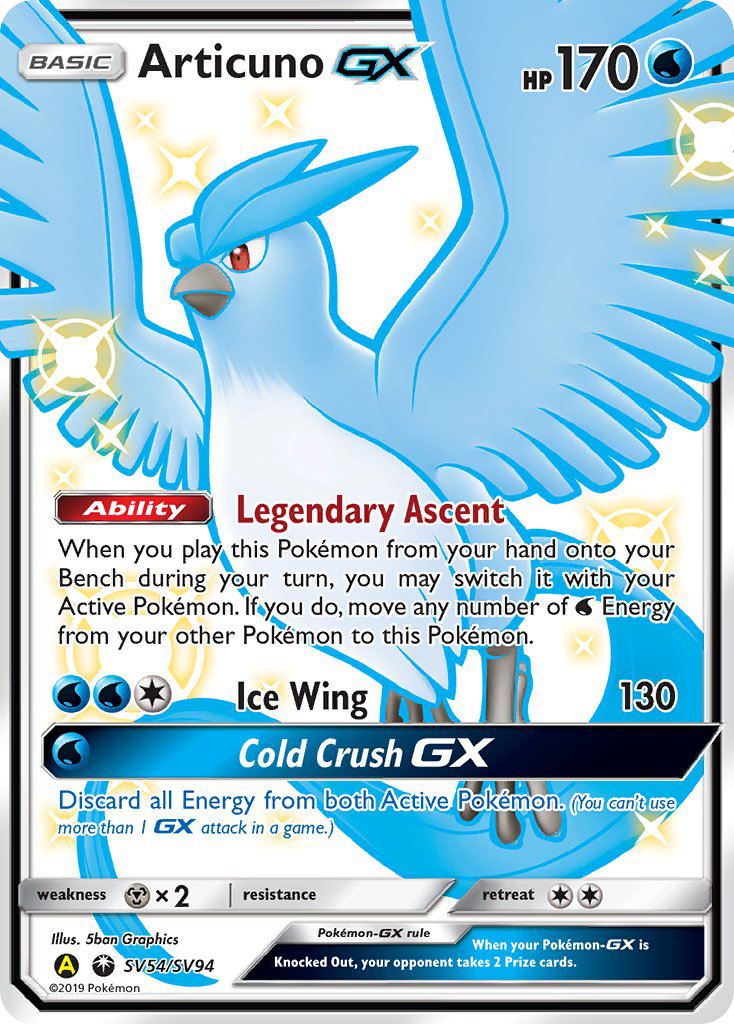 Articuno GX (SV54/SV94) [Sun & Moon: Hidden Fates - Shiny Vault] | North Game Den