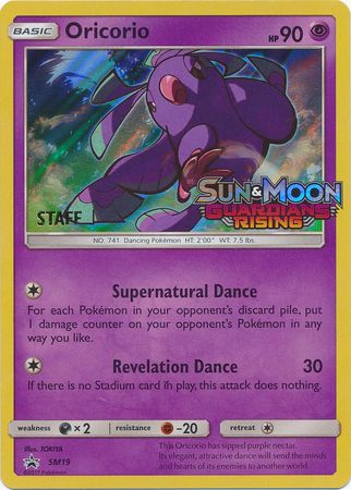 Oricorio (SM19) (Staff Prerelease Promo) [Sun & Moon: Black Star Promos] | North Game Den