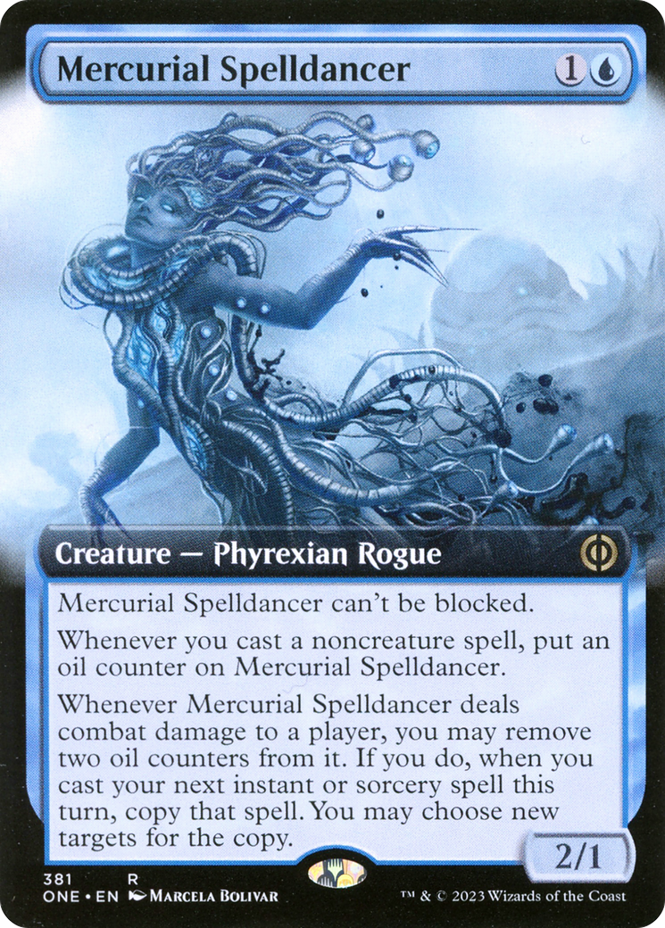 Mercurial Spelldancer (Extended Art) [Phyrexia: All Will Be One] | North Game Den