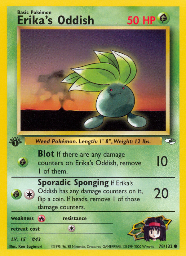 Erika's Oddish (78/132) [Gym Heroes 1st Edition] | North Game Den
