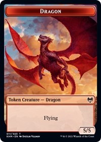 Dragon // Thopter Double-sided Token [Kaldheim Commander Tokens] | North Game Den