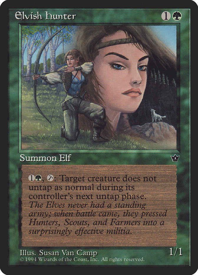 Elvish Hunter (Susan Van Camp) [Fallen Empires] | North Game Den
