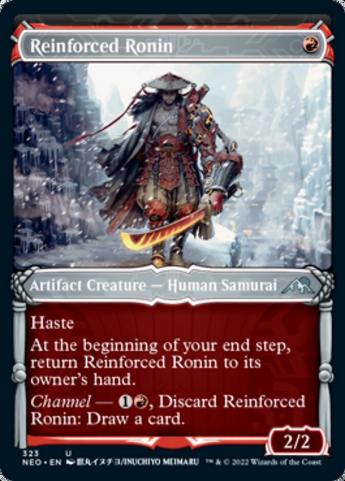Reinforced Ronin (Showcase Samurai) [Kamigawa: Neon Dynasty] | North Game Den