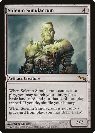 Solemn Simulacrum [Mirrodin] | North Game Den