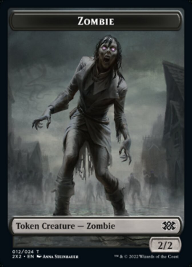 Zombie // Soldier Double-Sided Token [Double Masters 2022 Tokens] | North Game Den