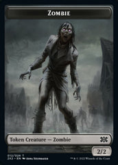 Zombie // Knight Double-sided Token [Double Masters 2022 Tokens] | North Game Den