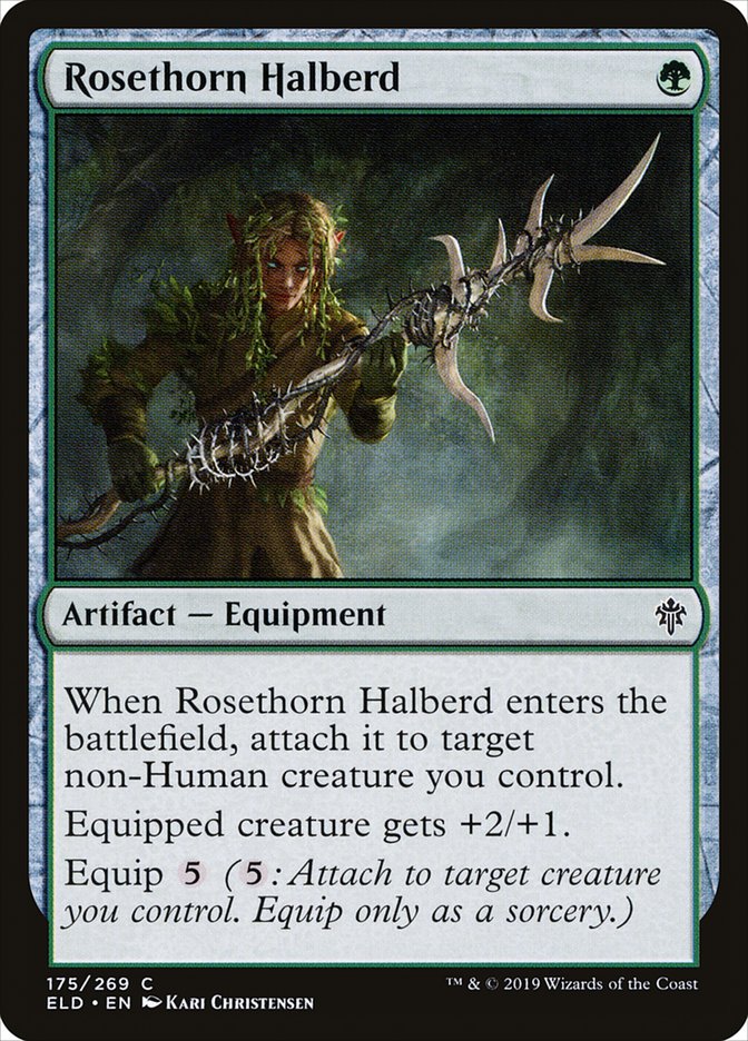 Rosethorn Halberd [Throne of Eldraine] | North Game Den