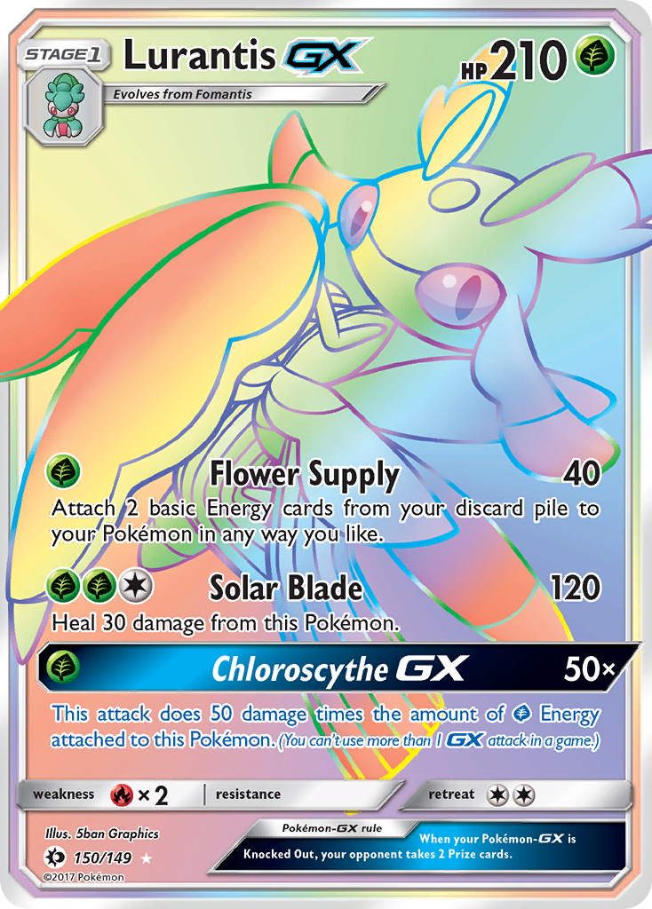 Lurantis GX (150/149) [Sun & Moon: Base Set] | North Game Den