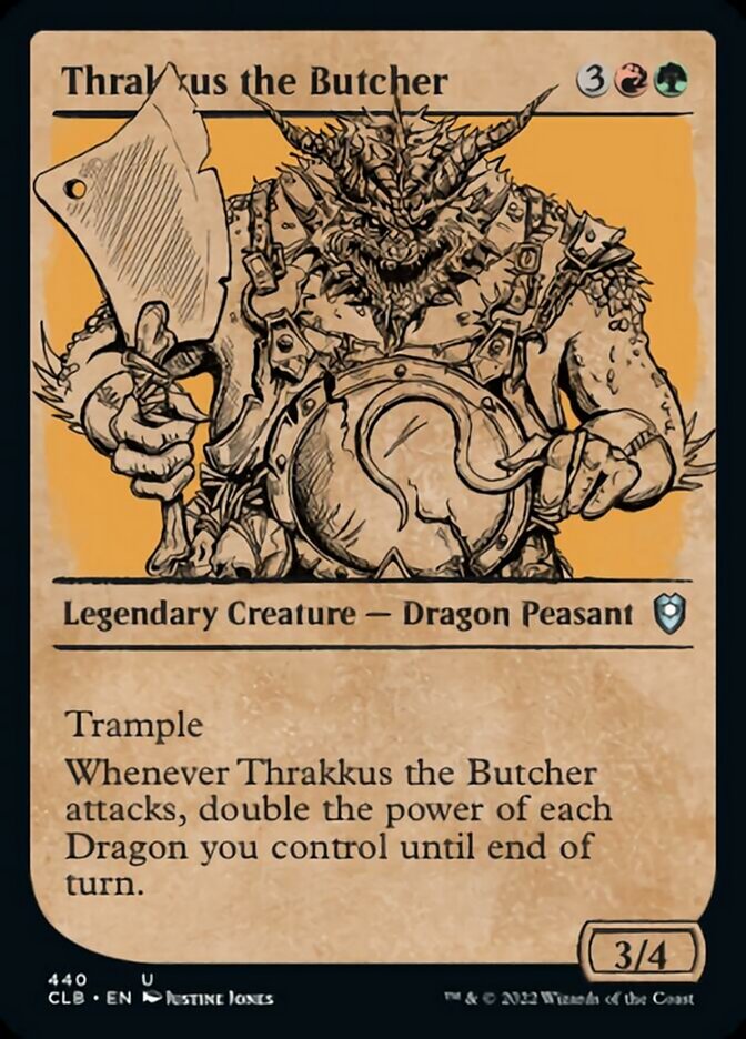 Thrakkus the Butcher (Showcase) [Commander Legends: Battle for Baldur's Gate] | North Game Den