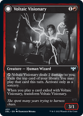 Voltaic Visionary // Volt-Charged Berserker [Innistrad: Double Feature] | North Game Den