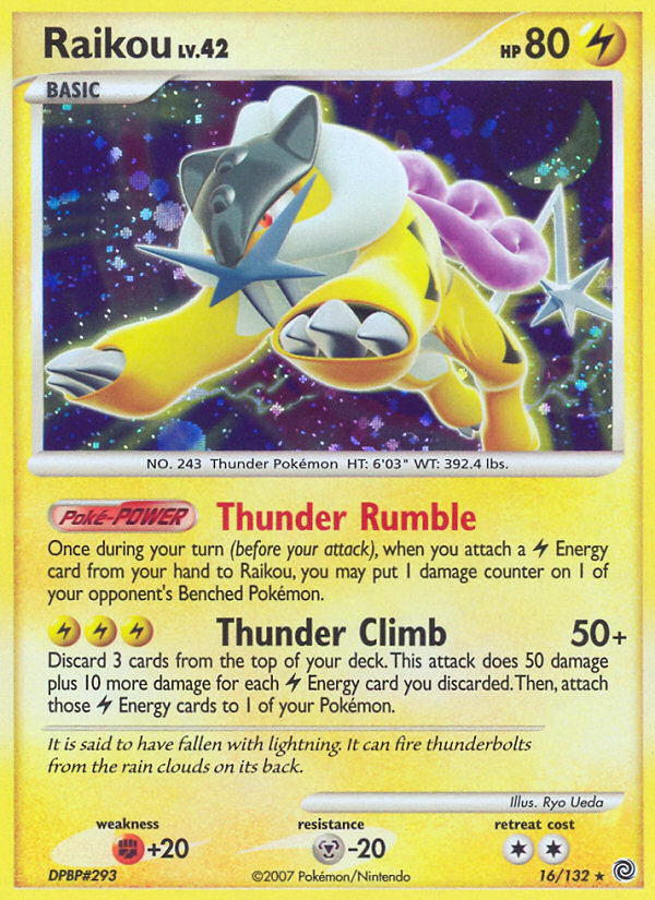 Raikou (16/132) [Diamond & Pearl: Secret Wonders] | North Game Den