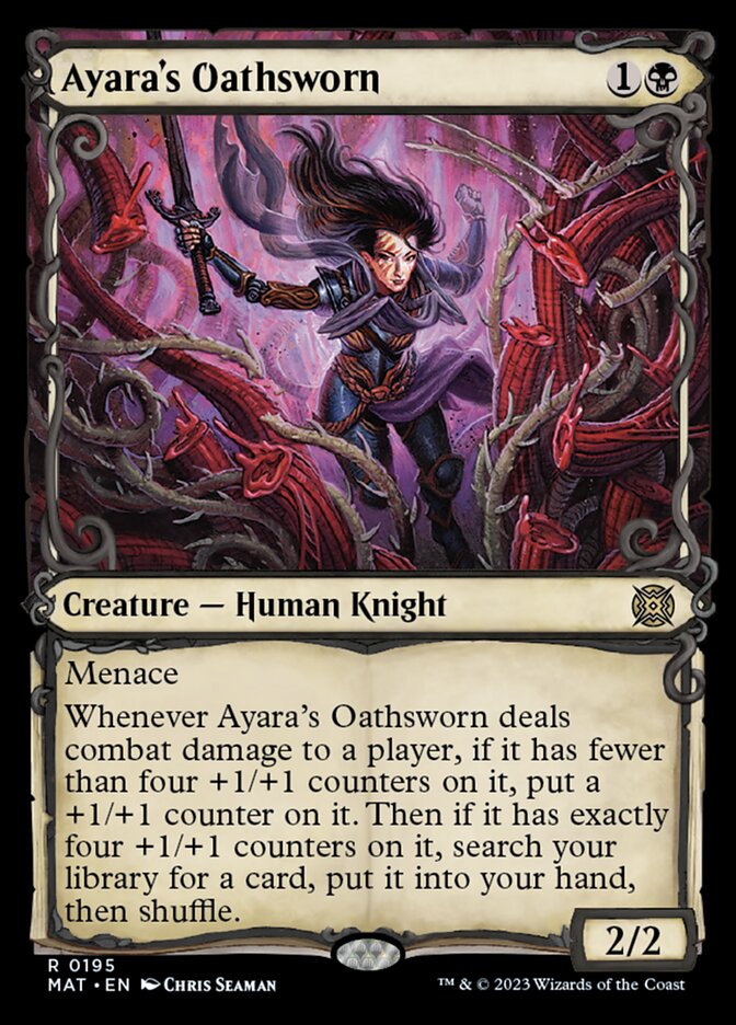 Ayara's Oathsworn (Showcase Halo Foil) [March of the Machine: The Aftermath] | North Game Den