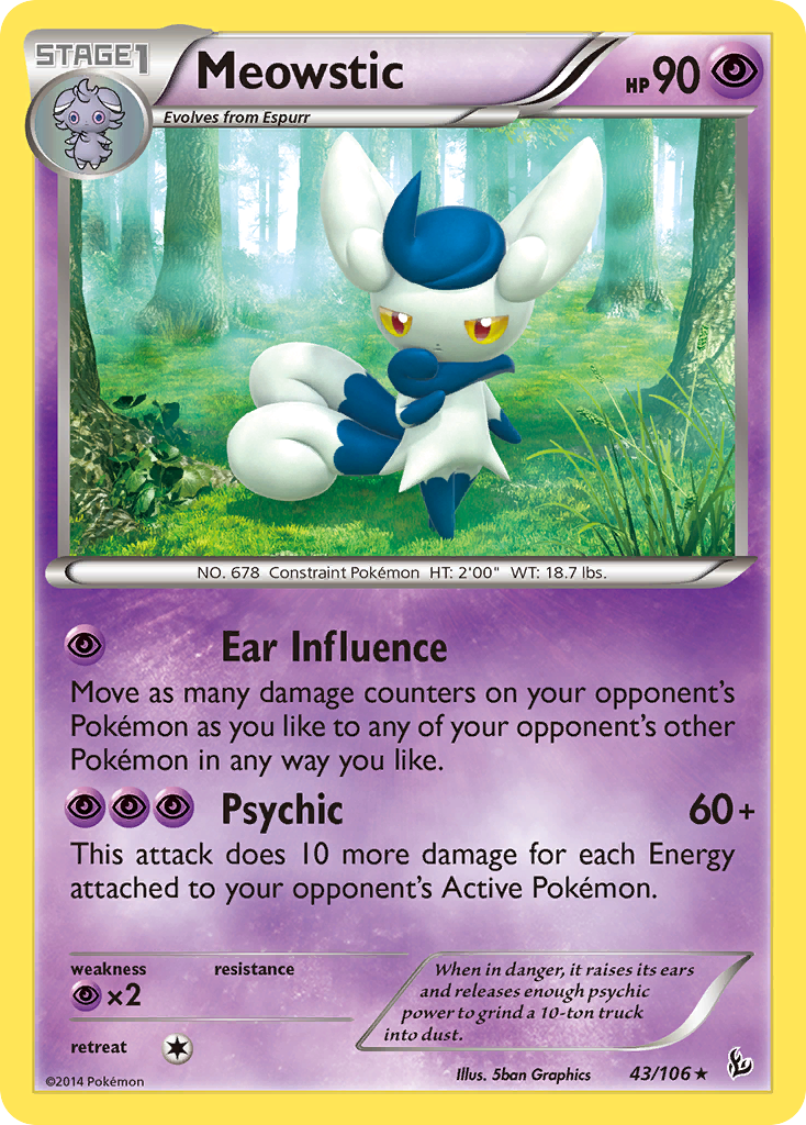 Meowstic (43/106) [XY: Flashfire] | North Game Den