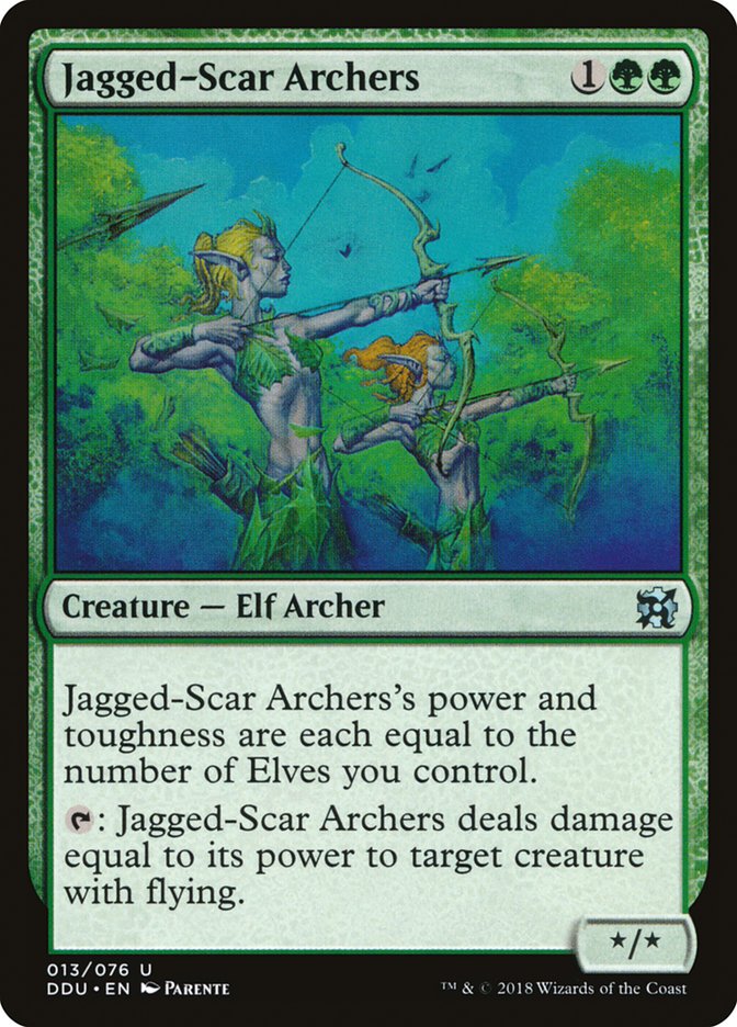 Jagged-Scar Archers [Duel Decks: Elves vs. Inventors] | North Game Den