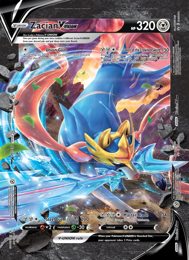 Zacian V-Union (Jumbo Card) [Sword & Shield: Black Star Promos] | North Game Den