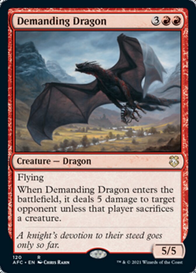 Demanding Dragon [Dungeons & Dragons: Adventures in the Forgotten Realms Commander] | North Game Den