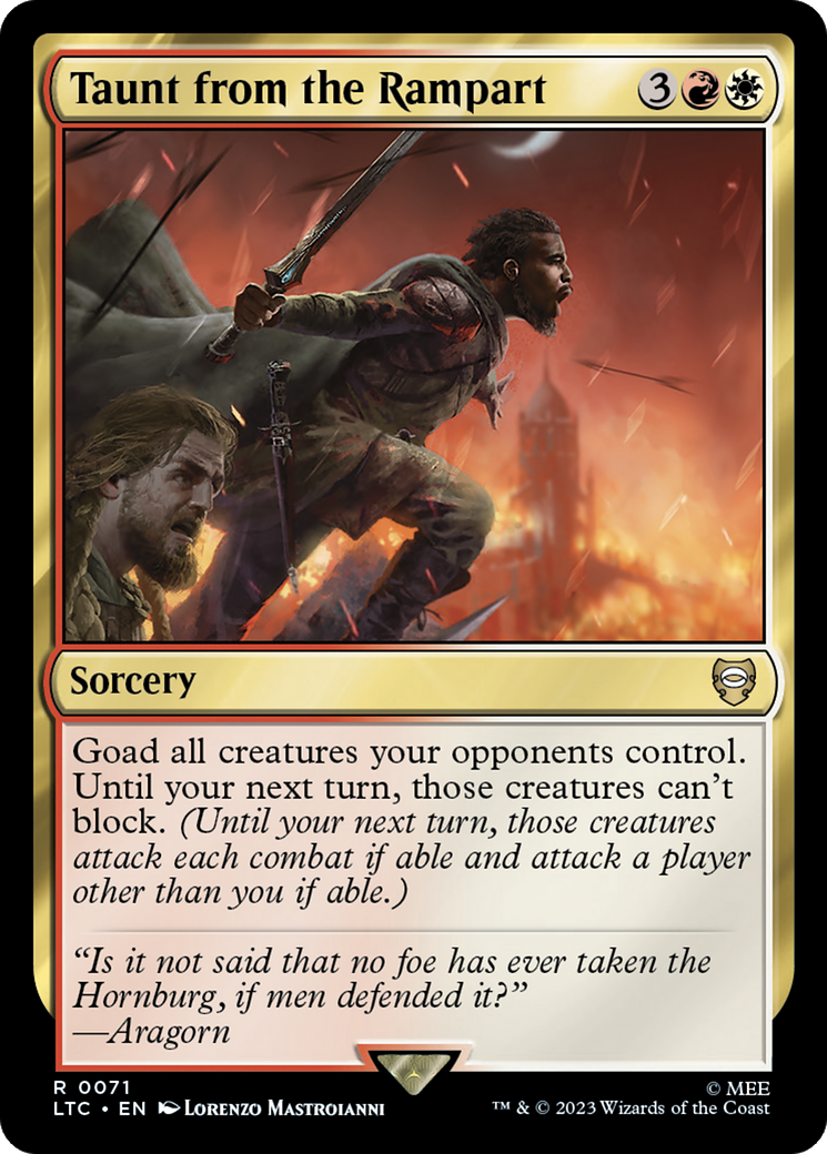 Taunt from the Rampart [The Lord of the Rings: Tales of Middle-Earth Commander] | North Game Den