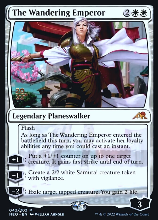 The Wandering Emperor [Kamigawa: Neon Dynasty Prerelease Promos] | North Game Den