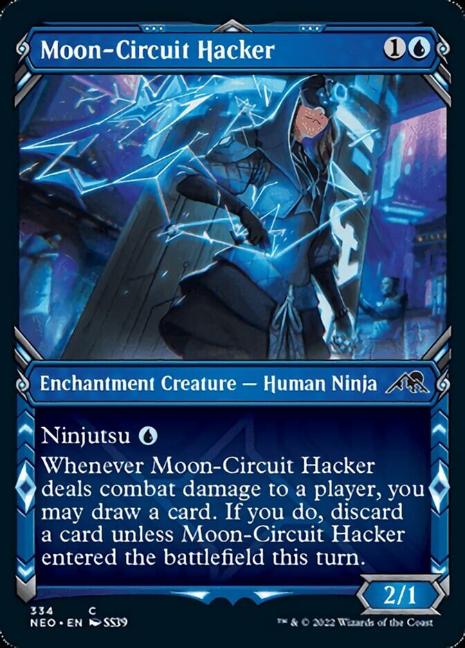 Moon-Circuit Hacker (Showcase Ninja) [Kamigawa: Neon Dynasty] | North Game Den
