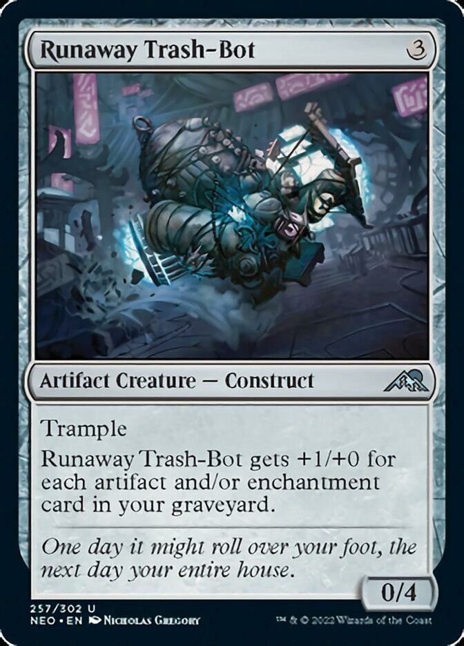Runaway Trash-Bot [Kamigawa: Neon Dynasty] | North Game Den