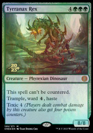 Tyrranax Rex [Phyrexia: All Will Be One Prerelease Promos] | North Game Den