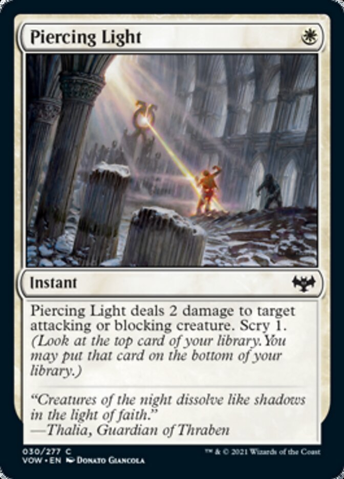 Piercing Light [Innistrad: Crimson Vow] | North Game Den