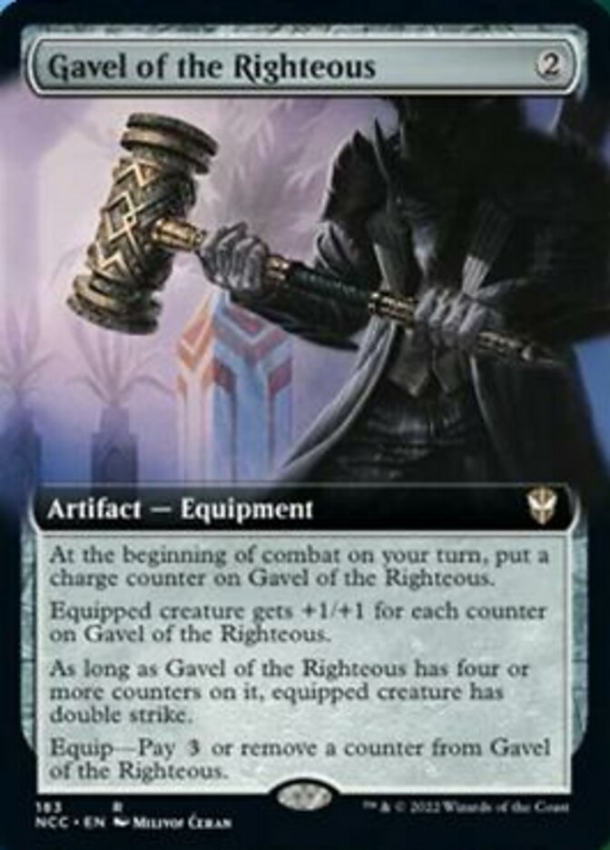 Gavel of the Righteous (Extended Art) [Streets of New Capenna Commander] | North Game Den