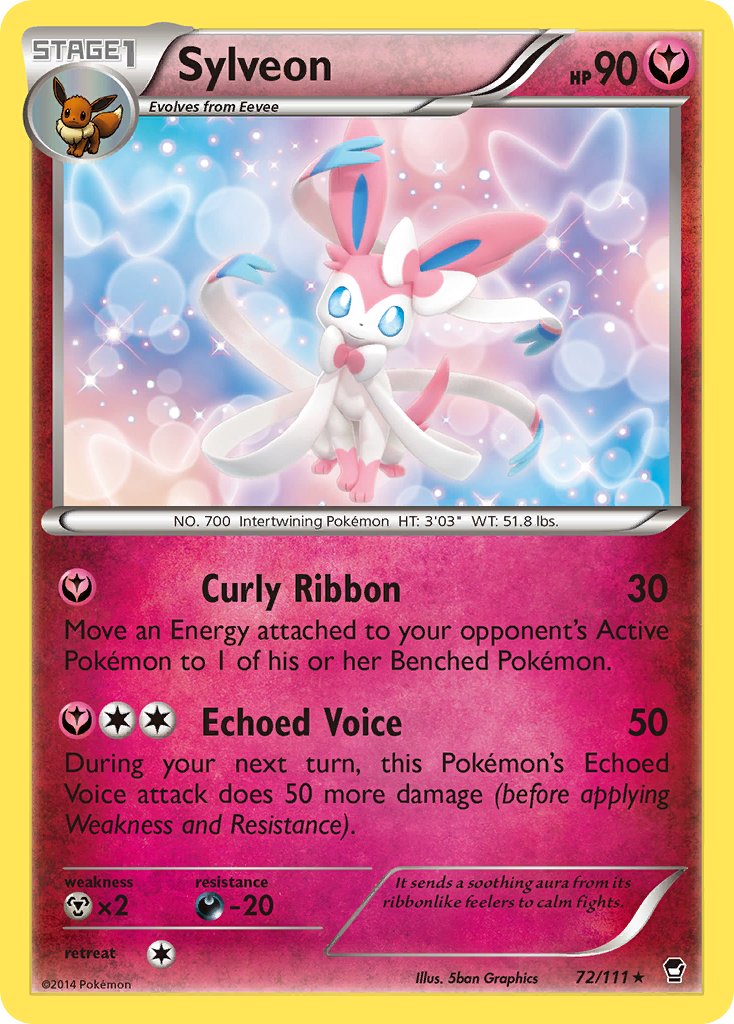 Sylveon (72/111) (Theme Deck Exclusive) [XY: Furious Fists] | North Game Den