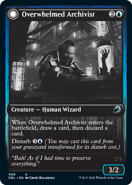 Overwhelmed Archivist // Archive Haunt [Innistrad: Double Feature] | North Game Den