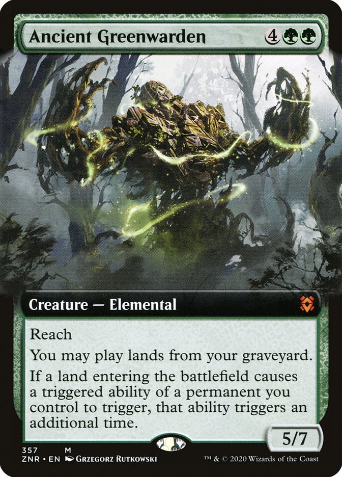 Ancient Greenwarden (Extended Art) [Zendikar Rising] | North Game Den