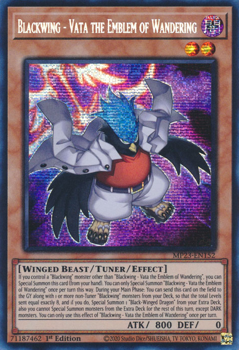 Blackwing - Vata the Emblem of Wandering [MP23-EN152] Prismatic Secret Rare | North Game Den