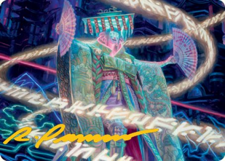 Satsuki, the Living Lore Art Card (Gold-Stamped Signature) [Kamigawa: Neon Dynasty Art Series] | North Game Den