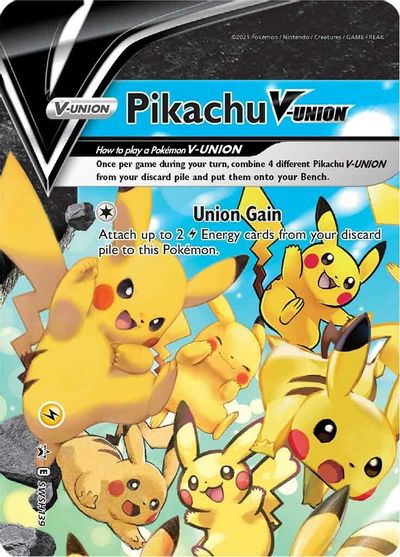 Pikachu V-UNION (SWSH139) (Celebrations) [Sword & Shield: Black Star Promos] | North Game Den