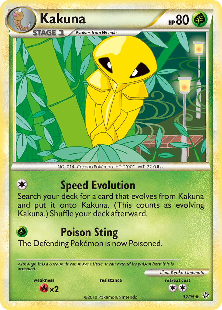 Kakuna (32/95) [HeartGold & SoulSilver: Unleashed] | North Game Den