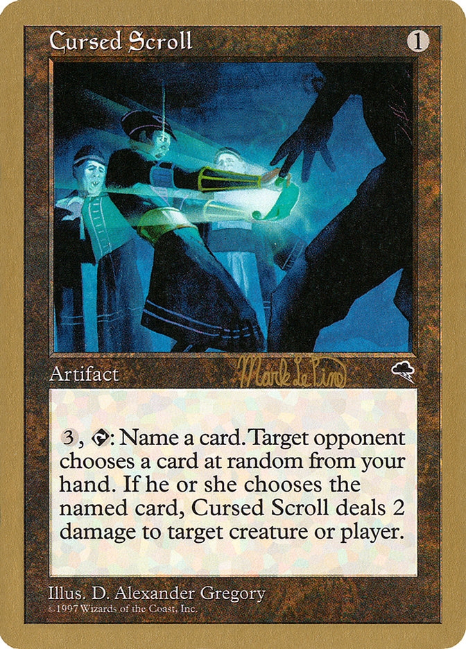 Cursed Scroll (Mark Le Pine) [World Championship Decks 1999] | North Game Den