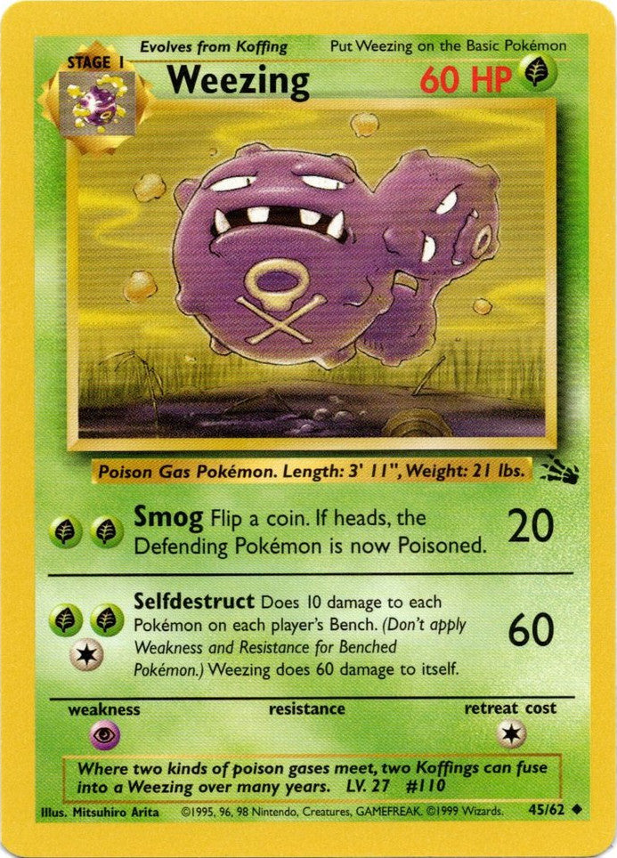 Weezing (45/62) [Fossil Unlimited] | North Game Den