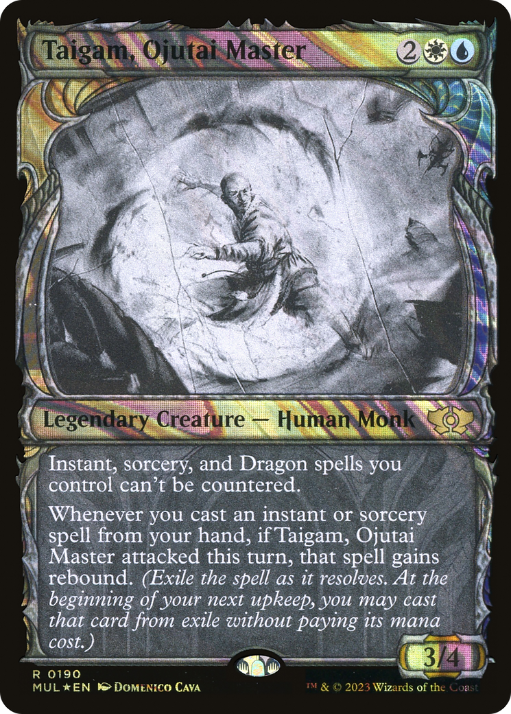 Taigam, Ojutai Master (Halo Foil) [Multiverse Legends] | North Game Den