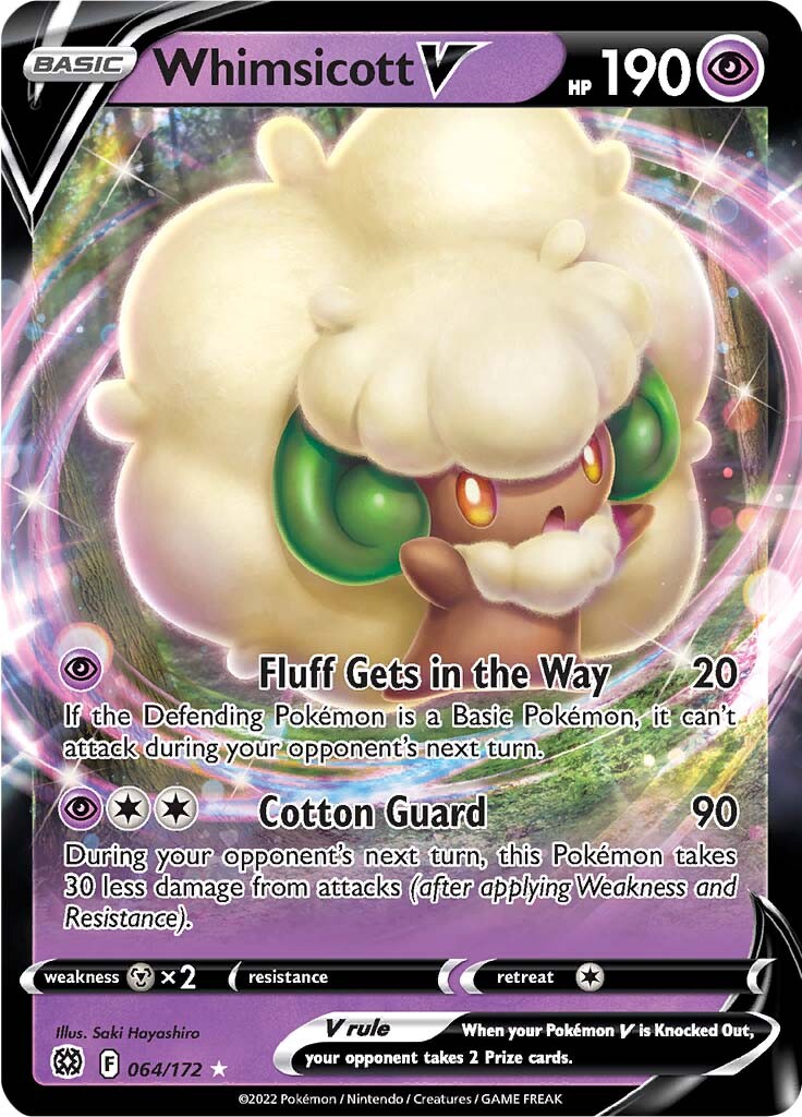 Whimsicott V (064/172) [Sword & Shield: Brilliant Stars] | North Game Den