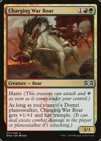 Charging War Boar [Ravnica Allegiance] | North Game Den